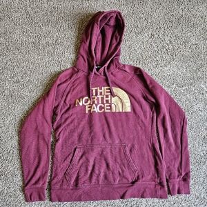 The North Face Women's Medium Hooded Sweatshirt Long Sleeve Maroon Hoodie